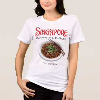 Singapore Chai Tau Kueh - Light Fabric T-Shirt Tri-Blend Shirt