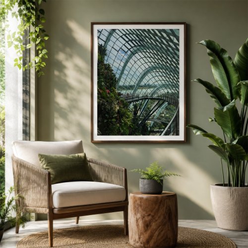Singapore Cloud Forest Conservatory Architecture Poster