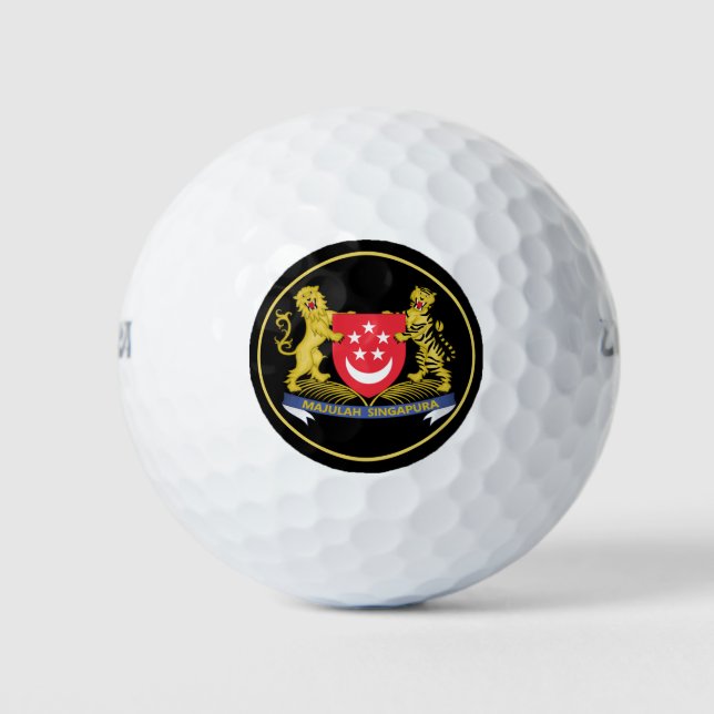 singapore coat of arms golf balls (Front)