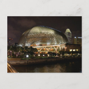 Singapore Cultural Centre At Night In Durian Postcard