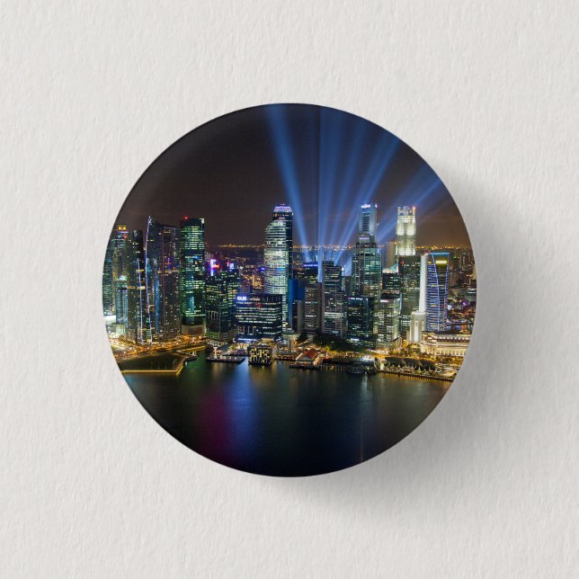 Singapore Downtown Lightshow Button (Front)