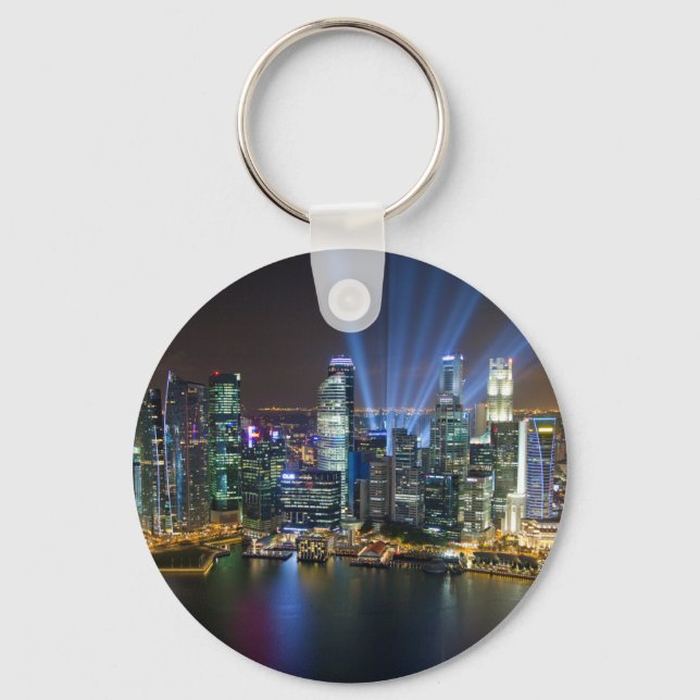Singapore Downtown Lightshow Keychain (Front)