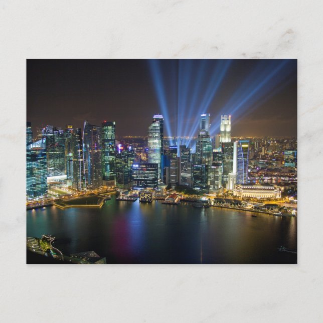 Singapore Downtown Lightshow Postcard (Front)