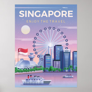 Singapore Enjoy The Travel Poster
