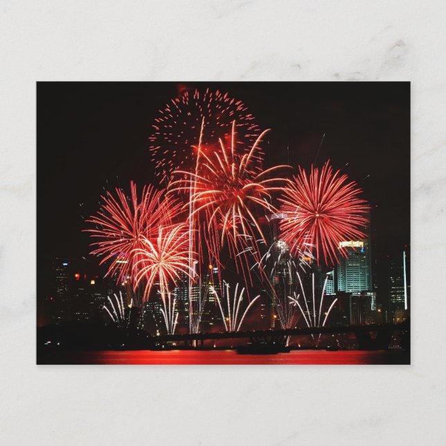 Singapore Fireworks Festival 1 Postcard (Front)