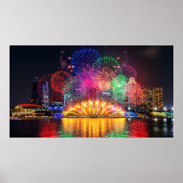 Singapore Fireworks poster (Front)