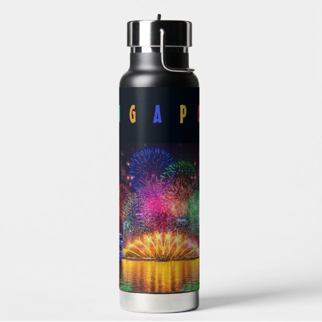 Singapore Fireworks Water Bottle (Left)
