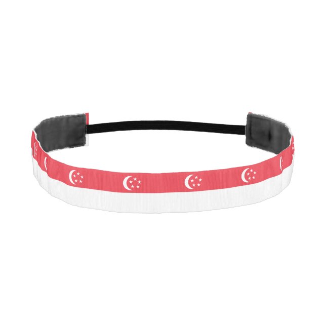Singapore Flag Athletic Headband (Front)