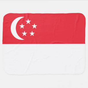 Singapore Flag Baby Blanket