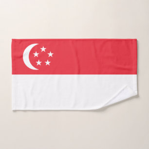 Singapore Flag Bath Towel Set