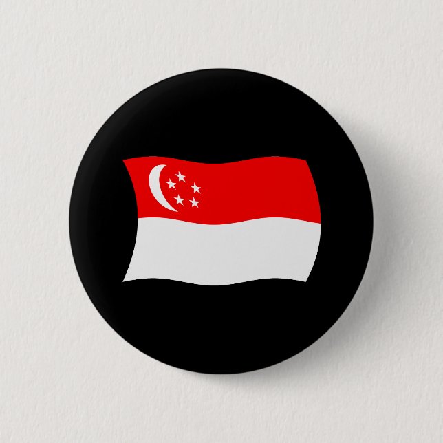 Singapore Flag Button (Front)