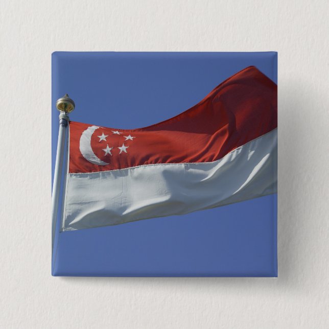 Singapore Flag Button (Front)