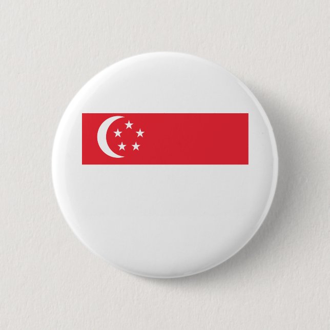 Singapore Flag Button (Front)