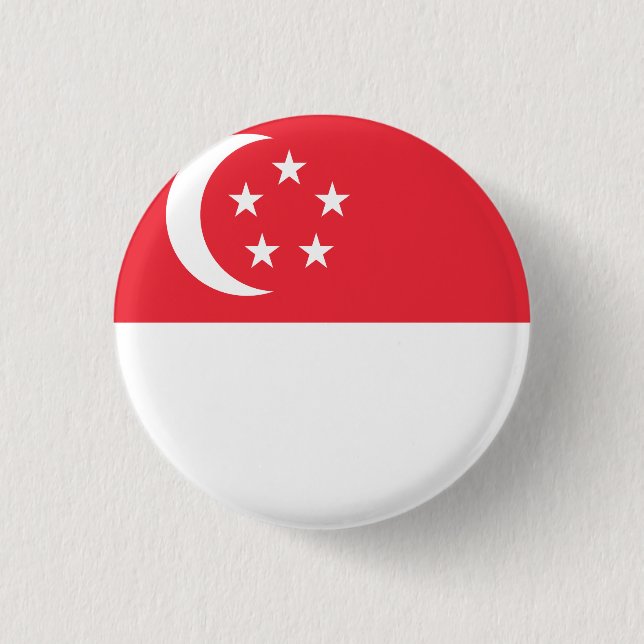 Singapore Flag Button (Front)