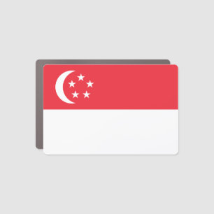 Singapore Flag Car Magnet
