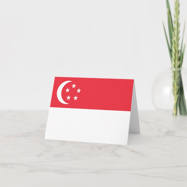 Singapore Flag Card (Front)