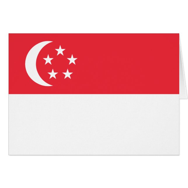 Singapore Flag Cards (Front Horizontal)
