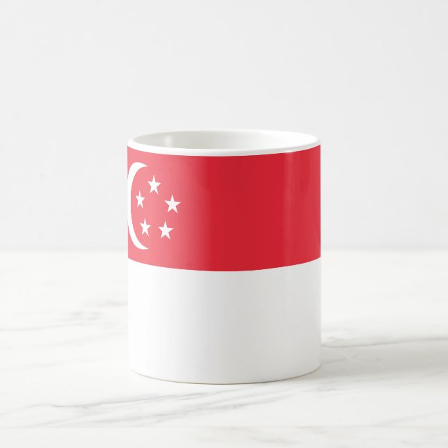 Singapore Flag Coffee Mug (Center)