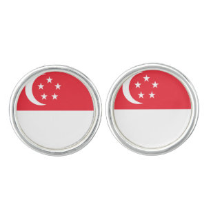 Singapore Flag Cufflinks