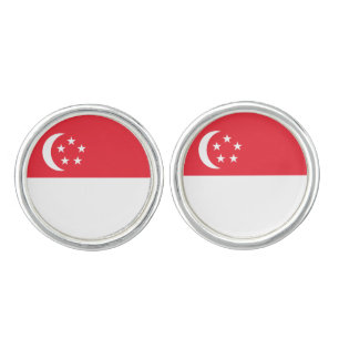 Singapore Flag Cufflinks