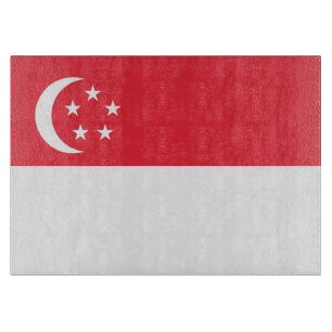 Singapore flag cutting board