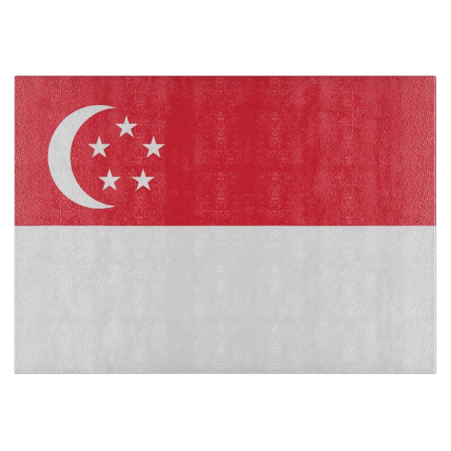Singapore flag cutting board (Front)