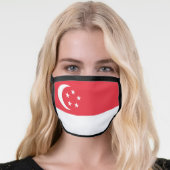 Singapore Flag Face Mask (Worn Her)