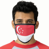 Singapore Flag Face Mask (Worn Him)