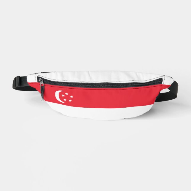Singapore flag fanny pack (Front)