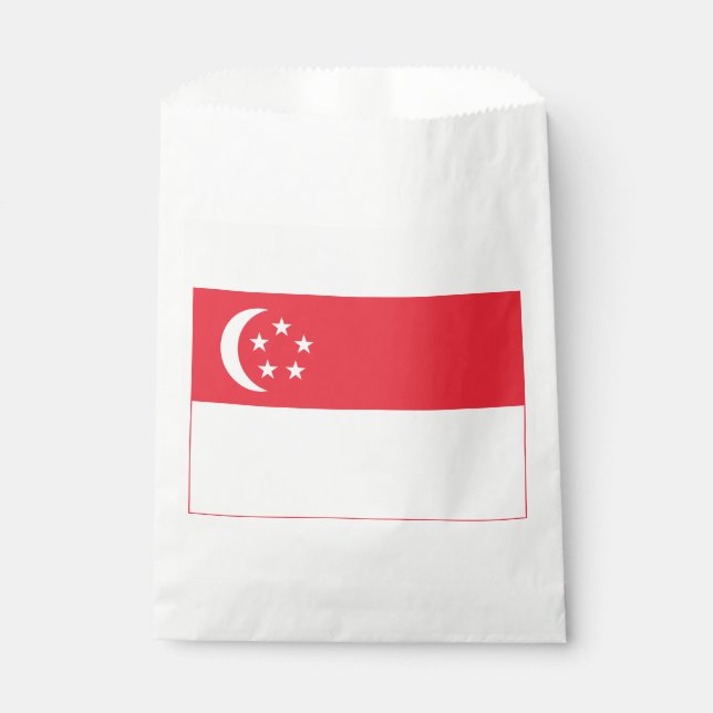 Singapore Flag Favor Bag (Front)