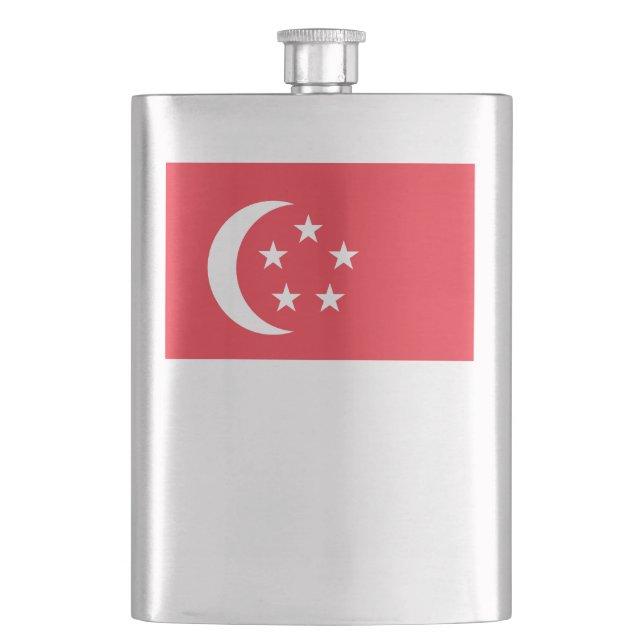 Singapore flag flask (Front)