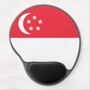 Singapore Flag Gel Mouse Pad