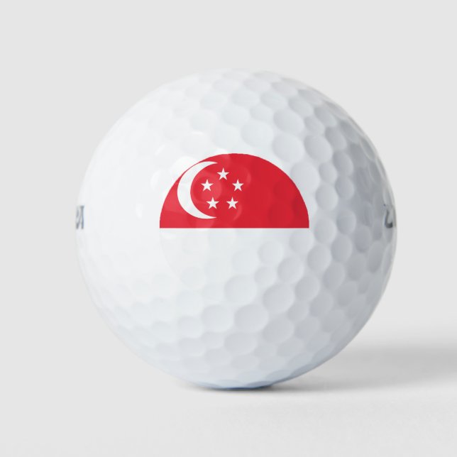 Singapore Flag Golf Balls (Front)