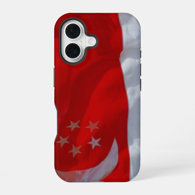 singapore flag iphone case (Back)