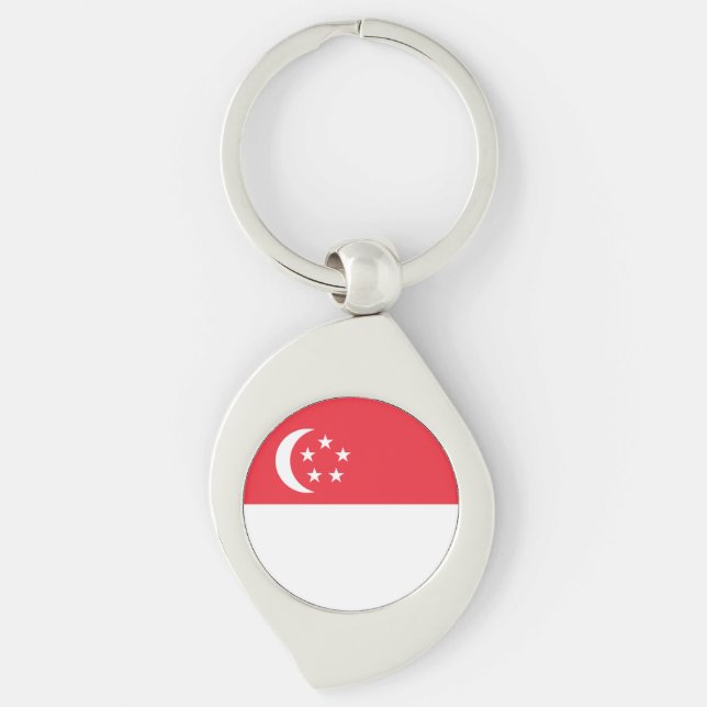Singapore Flag Keychain (Front)