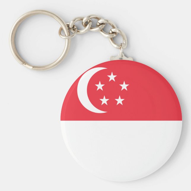 Singapore Flag Keychain (Front)