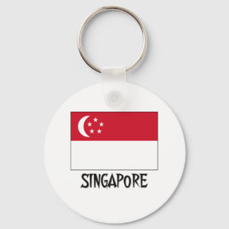 Singapore Flag Keychain