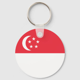 Singapore Flag Keychain