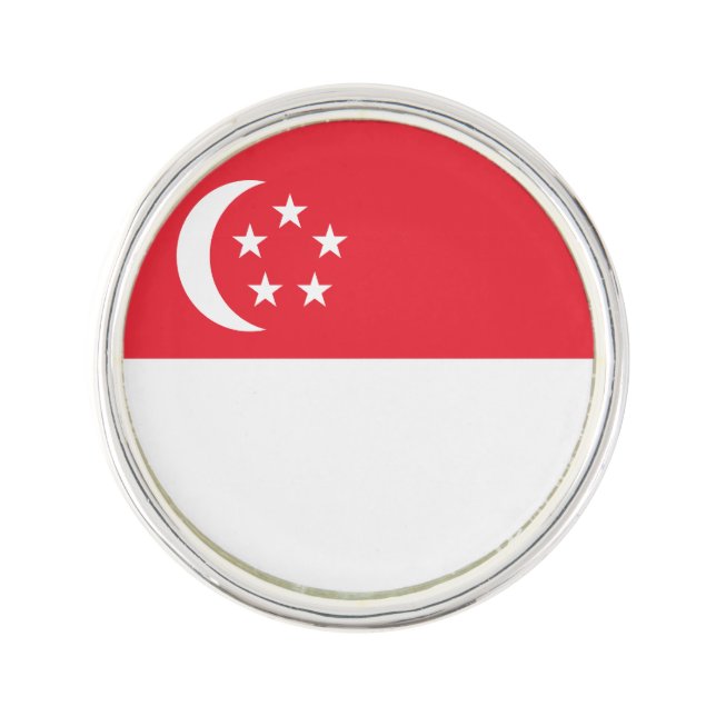 Singapore Flag Lapel Pin (Front)