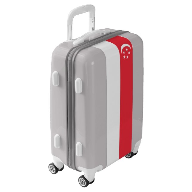 Singapore Flag Luggage (Rotated Left)