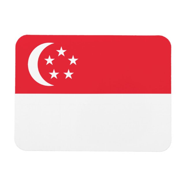 Singapore Flag Magnet (Horizontal)