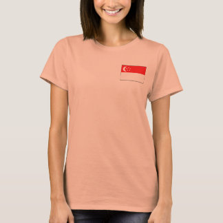 Singapore Flag + Map T-Shirt