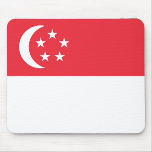 Singapore Flag Mouse Pad