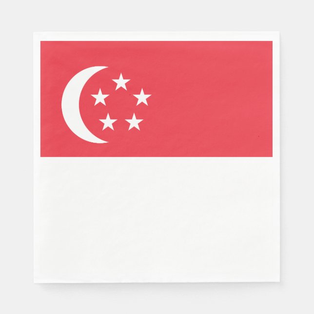 Singapore Flag Napkins (Front)