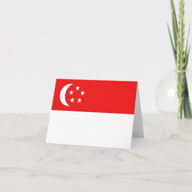 Singapore Flag Notecard (Front)