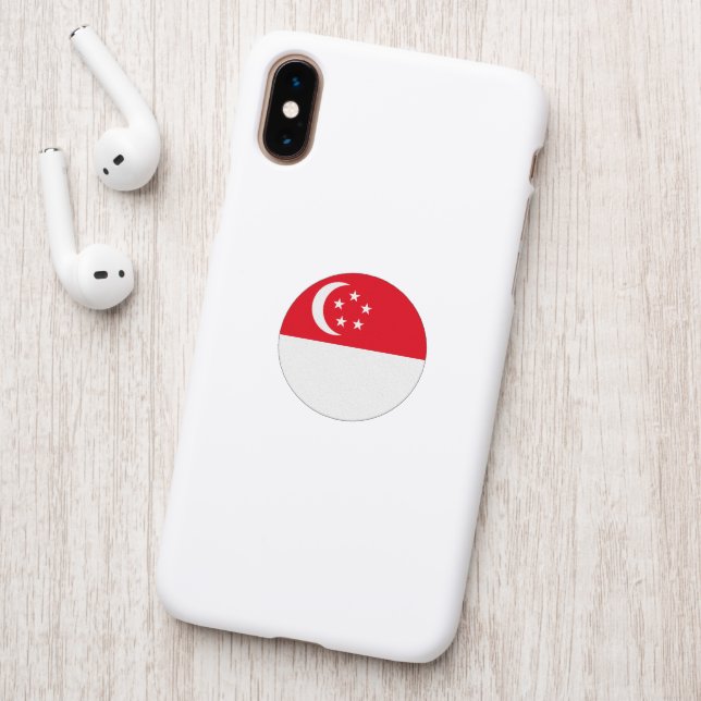 Singapore flag patch (On Phone Back)
