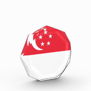 Singapore flag photo block