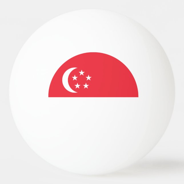 Singapore Flag Ping Pong Ball (Front)