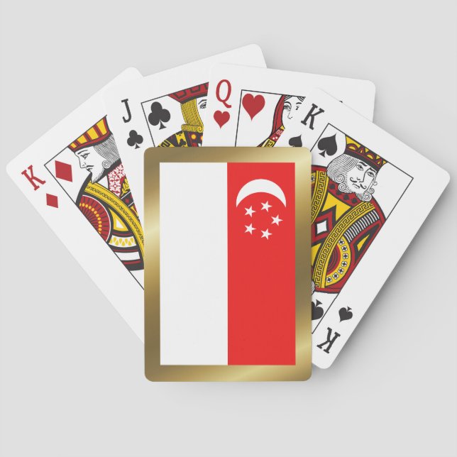 Singapore Flag Playing Cards (Back)