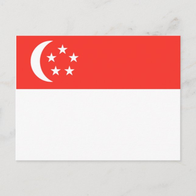 Singapore Flag Postcard (Front)